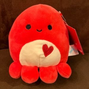 Squishmallow Octopus 5” Veronica Valentine’s Plush